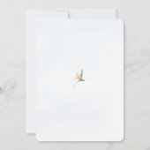 テントと小さな足 赤ちゃんのお披露目会への招待 招待状 (裏面)