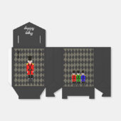 テントのお気に入り、クリスマス、くるみ割りダイヤモンドデザイン フェイバーボックス (折り畳みなし)