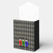 テントのお気に入り、クリスマス、くるみ割りダイヤモンドデザイン フェイバーボックス (オープン)