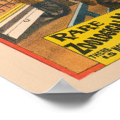 テントの中で展示される動物のサーカスのポスター ポスター (角)