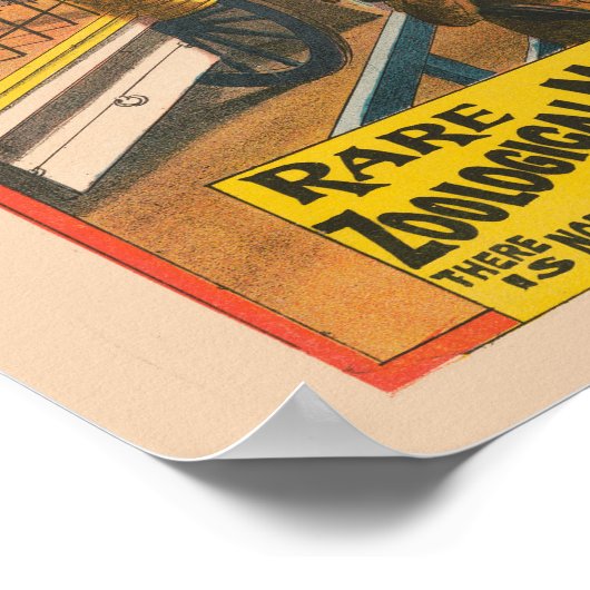 テントの中で展示される動物のサーカスのポスター ポスター (角)