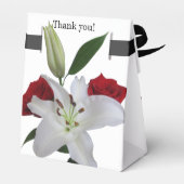 テントの好意ボックスレッドローゼホワイトリリー任意の大事な行事 フェイバーボックス (裏面サイド)