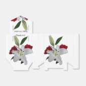 テントの好意ボックスレッドローゼホワイトリリー任意の大事な行事 フェイバーボックス (折り畳みなし)