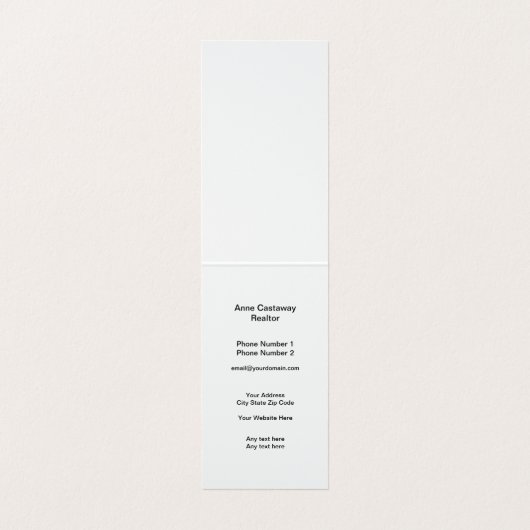 テントの折り畳み実在エステート名刺 名刺 (内部フラット)