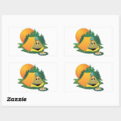 テントウッズ漫画 長方形シール (シート)