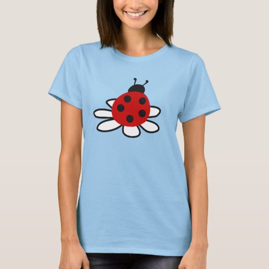テントウムシとユリ Tシャツ (正面)