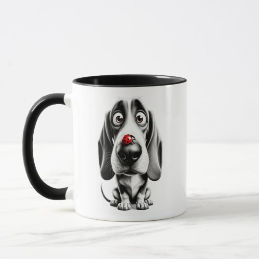 テントウムシと犬 マグカップ (左)