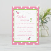 テントウムシの誕生日 招待状 (スタンド正面)