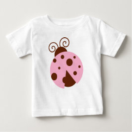 テントウムシ、ピンクのテントウムシ、かわいいテントウムシ、テントウ ベビーTシャツ