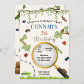 テントウムシ/ 虫 自然 屋外 誕生日 招待状 (正面/裏面)