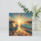 テントオンザビーチキャンプをテーマ空白の カード (スタンド正面)