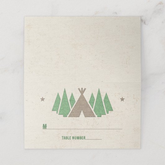 テントキャンバスアウトドアキャンピングバー(ユダヤ教の)バル・ミツバー プレイスカード (外部開封)