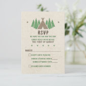 テントキャンバスキャンピングバー(ユダヤ教の)バル・ミツバー 出欠カード (スタンド正面)