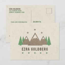 テントキャンバスキャンプバー（ユダヤ教の）バル・ミツバーサンキューユー ポストカード