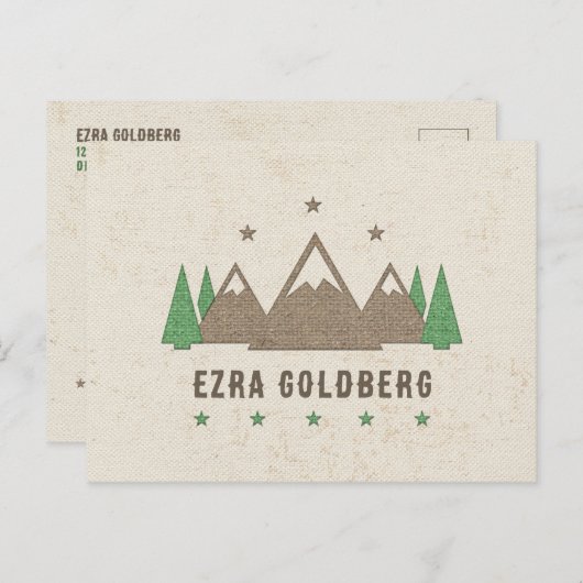 テントキャンバスキャンプバー(ユダヤ教の)バル・ミツバーサンキューユー ポストカード (正面/裏面)