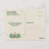 テントキャンバスキャンプバー（ユダヤ教の）バル・ミツバーサンキューユー ポストカード (裏面)