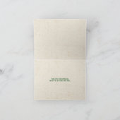 テントキャンバスキャンプバー(ユダヤ教の)バル・ミツバーフォールディング サンキューカード (内部)