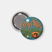 テントキャンピングアドベンチャー マグネット (正面/裏面)