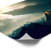 テントキャンピングイン深い宇宙 ポスター (角)