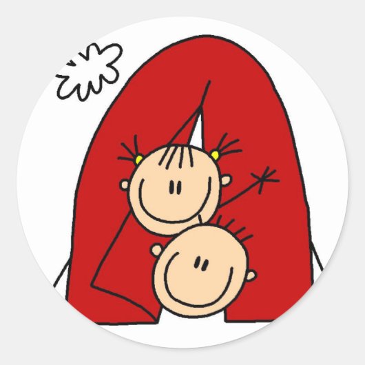 テントキャンピングステッカー ラウンドシール (正面)