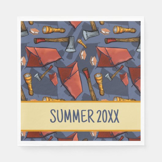 テントキャンピングペーパーナプキン スタンダードランチョンナプキン (正面)