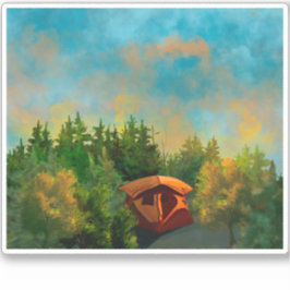 テントキャンピングワイルダネステッカー シール