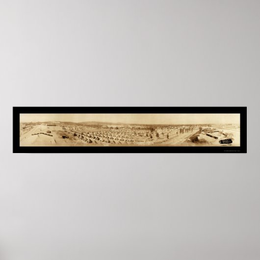 テントキャンプセビエSC写真1918 ポスター (正面)