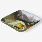 テントキャンプ誕生日 ペーパープレート (傾斜あり)