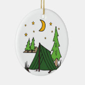 テントキャンプ セラミックオーナメント (右)