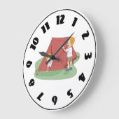 テントクロックの設定 ラージ壁時計 (傾斜)