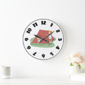 テントクロックの設定 ラージ壁時計 (ホーム)