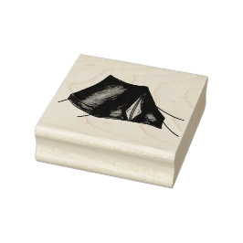 テントサマーキャンプキャンピングハイキングアウトドア ラバースタンプ