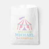 テントサーカスカーニバル誕生日パーティー好意バッグ フェイバーバッグ (正面)