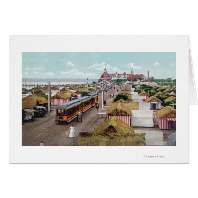 テントシティコロナドビーチの空中表示 (正面横)