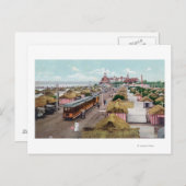 テントシティコロナドビーチの空中表示 ポストカード (正面/裏面)