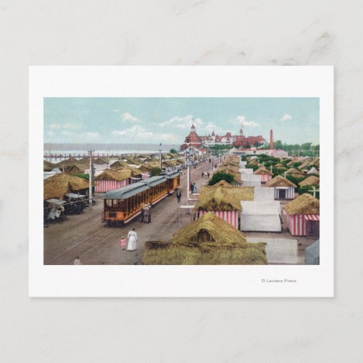 テントシティコロナドビーチの空中表示 ポストカード (正面)