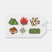 テントスリープバッグキャンプファイアーズモーレスキャンピングハイキング ギフトタグ (正面(横))