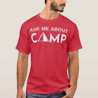 テントファミリーキャンプについて聞いてね Tシャツ