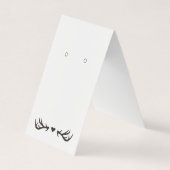 テントレカスタムンラーハートイヤリング表示カード 名刺 (正面)