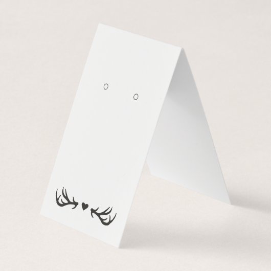 テントレカスタムンラーハートイヤリング表示カード 名刺 (正面)