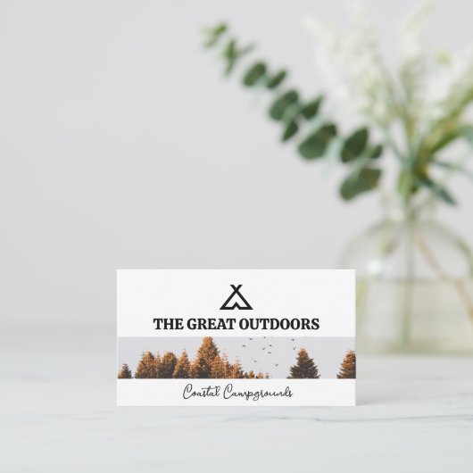 テントロゴ |木と鳥 名刺 (スタンド正面)