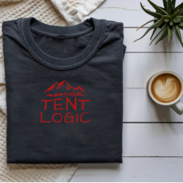 テントロジック面白いキャンパーマウンテンTシャツ Tシャツ