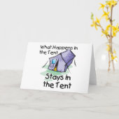 テント内の動作 カード (黄色い花)