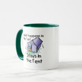 テント内の動作 マグカップ (正面左)