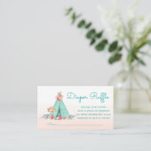 テント型おむつくじチケット エンクロージャーカード (スタンド正面)