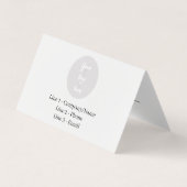 テント折り畳み名刺-会社とサポート情報 名刺 (正面)