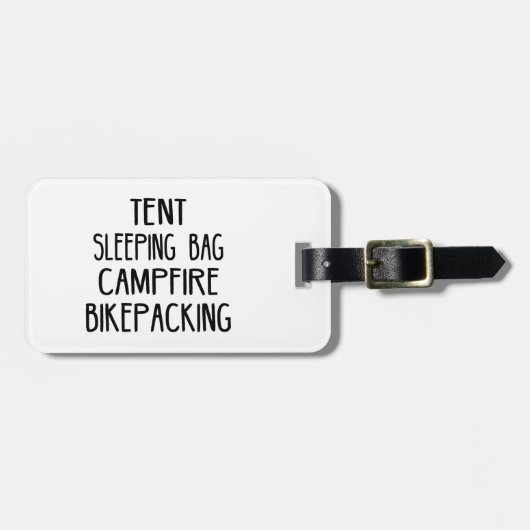 テント睡眠バッグキャンプファイアビケパッキング ラゲッジタグ (正面横)
