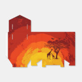 テント紙お気に入りボックスアフリカンサファリキリン太陽 フェイバーボックス (折り畳みなし)