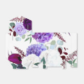 テント紙の好意ボックスラベンダーハイビスカスオンホワイト フェイバーボックス (折り畳みなし)