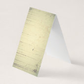 テント素朴折りイヤリング表示カードDIYパンチ 名刺 (裏面)